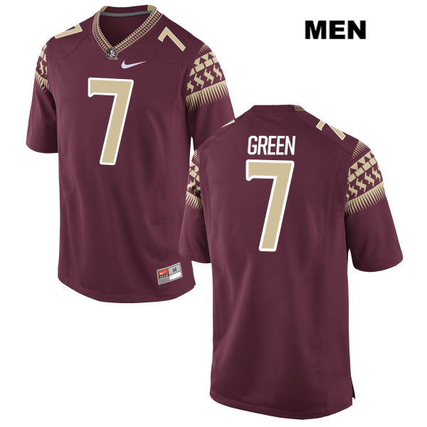 Men's NCAA Nike Florida State Seminoles #7 Ryan Green College Red Stitched Authentic Football Jersey SQX8269YC